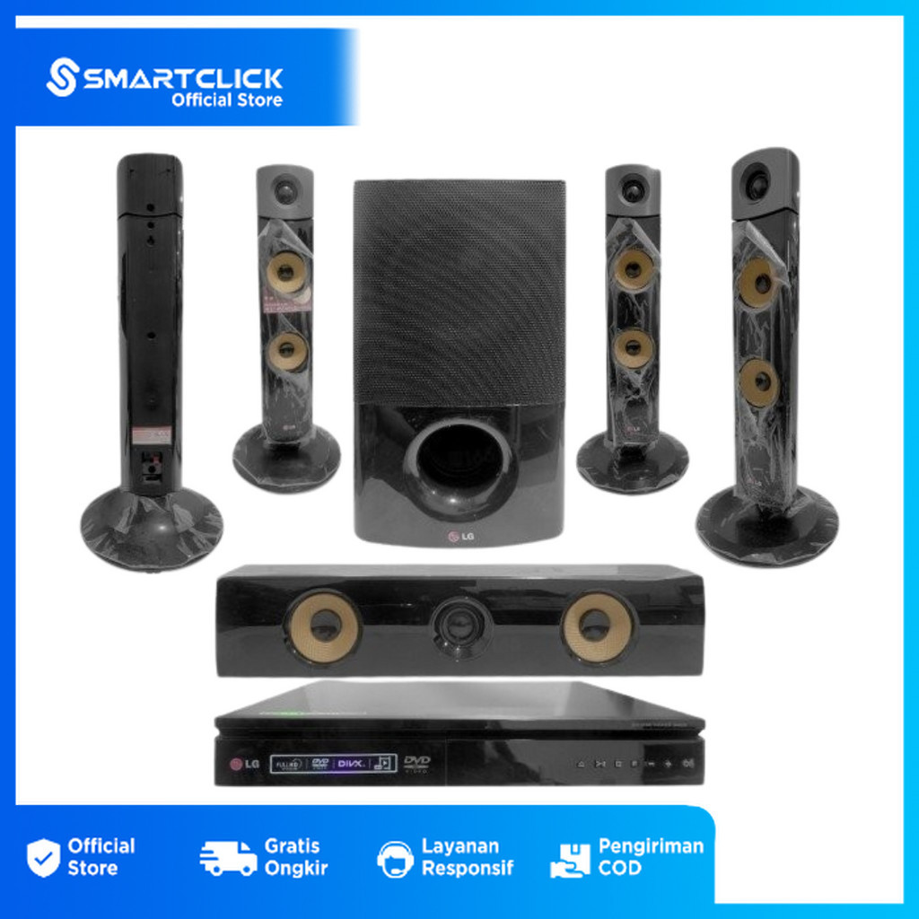 Home Theater LG Speaker Sound System DH6330H DVD 5.1 HD 1000W second