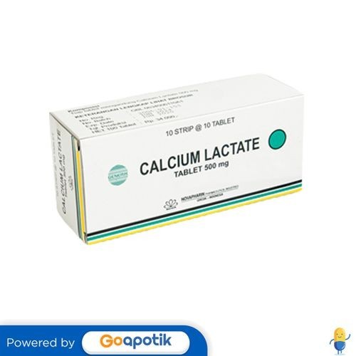 Calcium Lactate Novapharin 500 Mg Box 100 Tablet