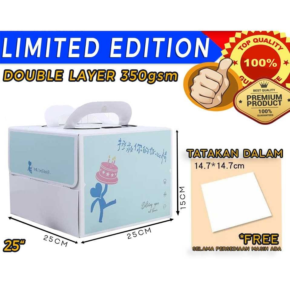 

100% Ori DUS KUE KERTAS CANTIK UKURAN 25X25X15CM - JP2503