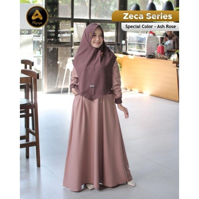 GAMIS SYAR'I ZECA SERIES ORI BY ABYSYA FREE TUSPIN CANTIK [GAMIS SYAR'I SET HIJAB]