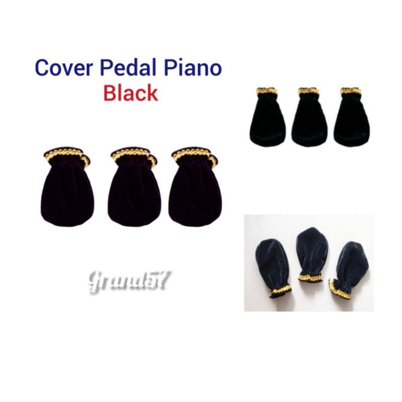 Cover Pedal Piano black sarung pelindung cover pedal piano pleuche cover pedal piano