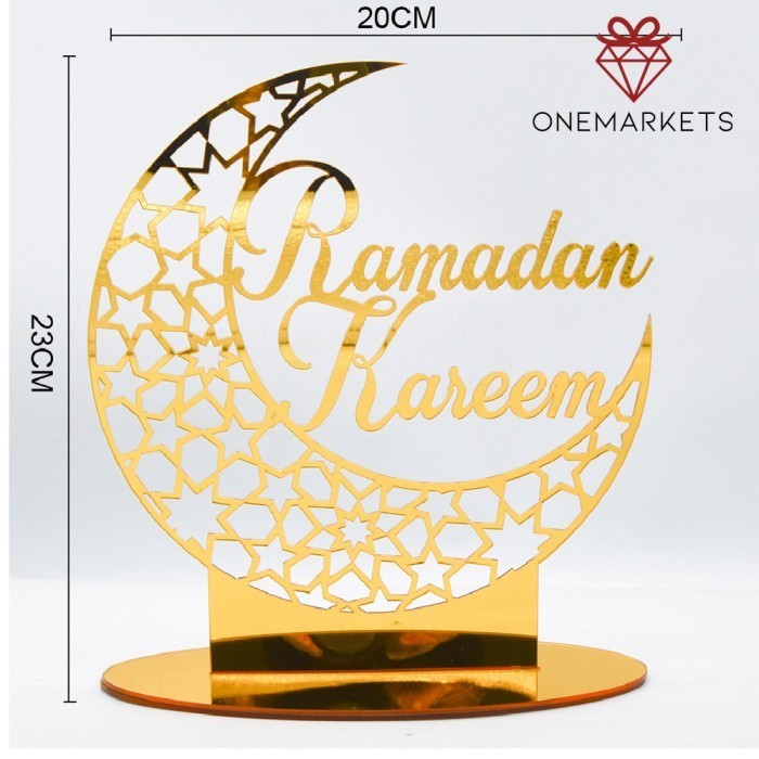 

Aksesoris Ramadhan Kareem - Topper Akrilik Idul Fitri TOP301 - Motif 1 HD