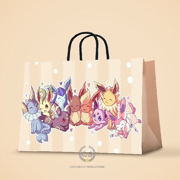 

Andriant Paperbag Custom Pikachu Pokemon Goodie bag Hampers Ulang Tahun Anak - 2, Jumbo