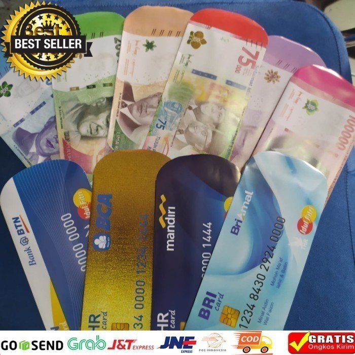 

Amplop / ampau B lebaran Atm UANG ukuran besar 16X8CCM - BRI