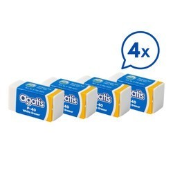 

AGATIS ERASER SET 4 P40 WHITE