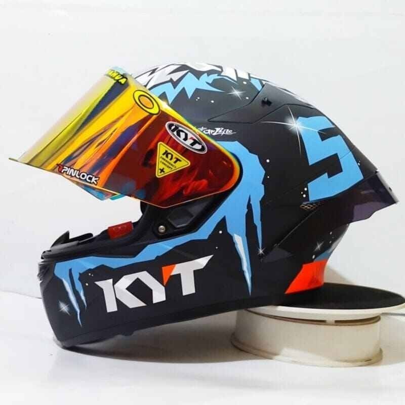 Helm Full Face KYT TT Course Masia Winter Test Paket Ganteng Original SNI