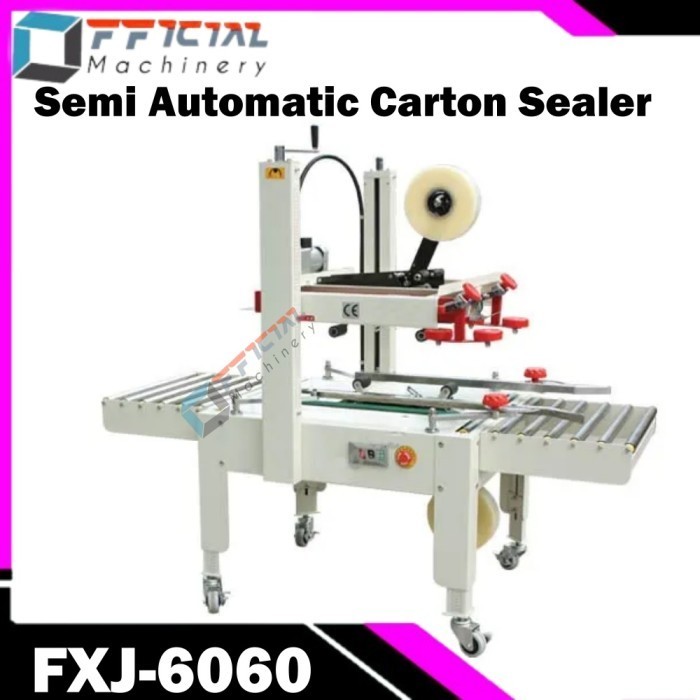 Getra Semi Automatic Carton Sealer FXJ-6060 / Mesin Carton Sealer