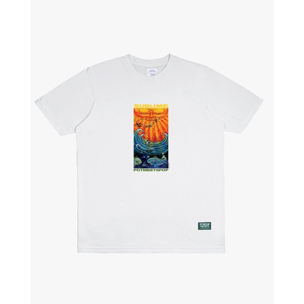 【COD】 PMP X SUBLIME EVERYTHING UNDER THE SUN TEE WHITE Fashion T-shirt