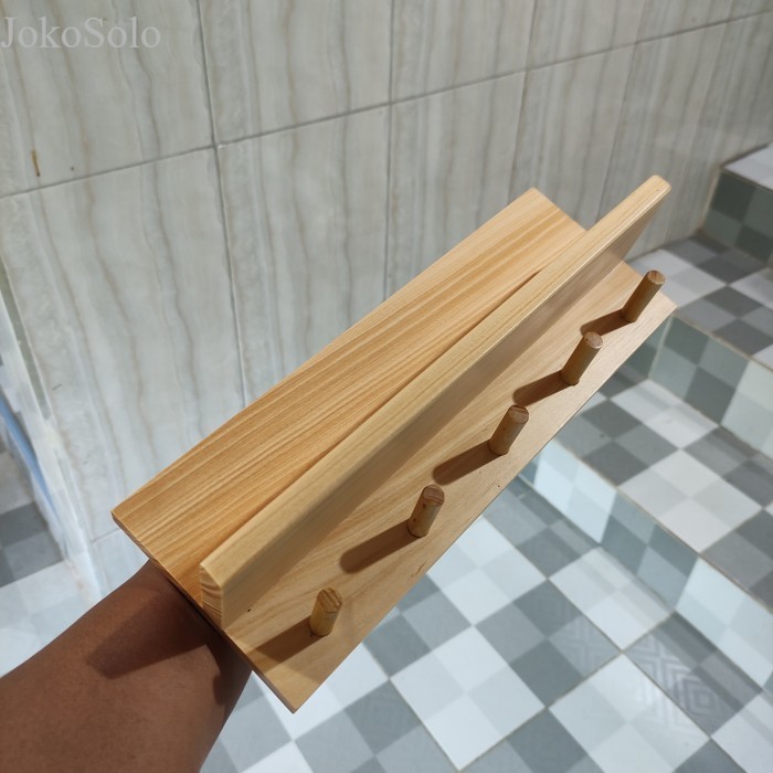 

Tempat Kunci dowel / Gantungan Kunci / Rak Kayu Serbaguna / Rak Kunci - dwel ntral 30cm murah