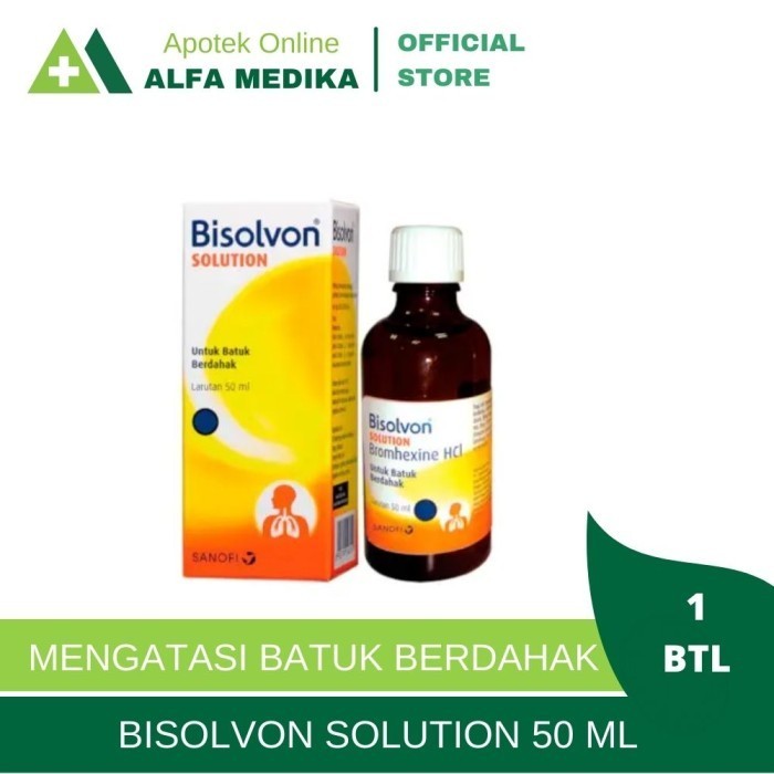Bisolvon Solution 50ml Drop ( Obat Batuk Utk Anak & Bayi )