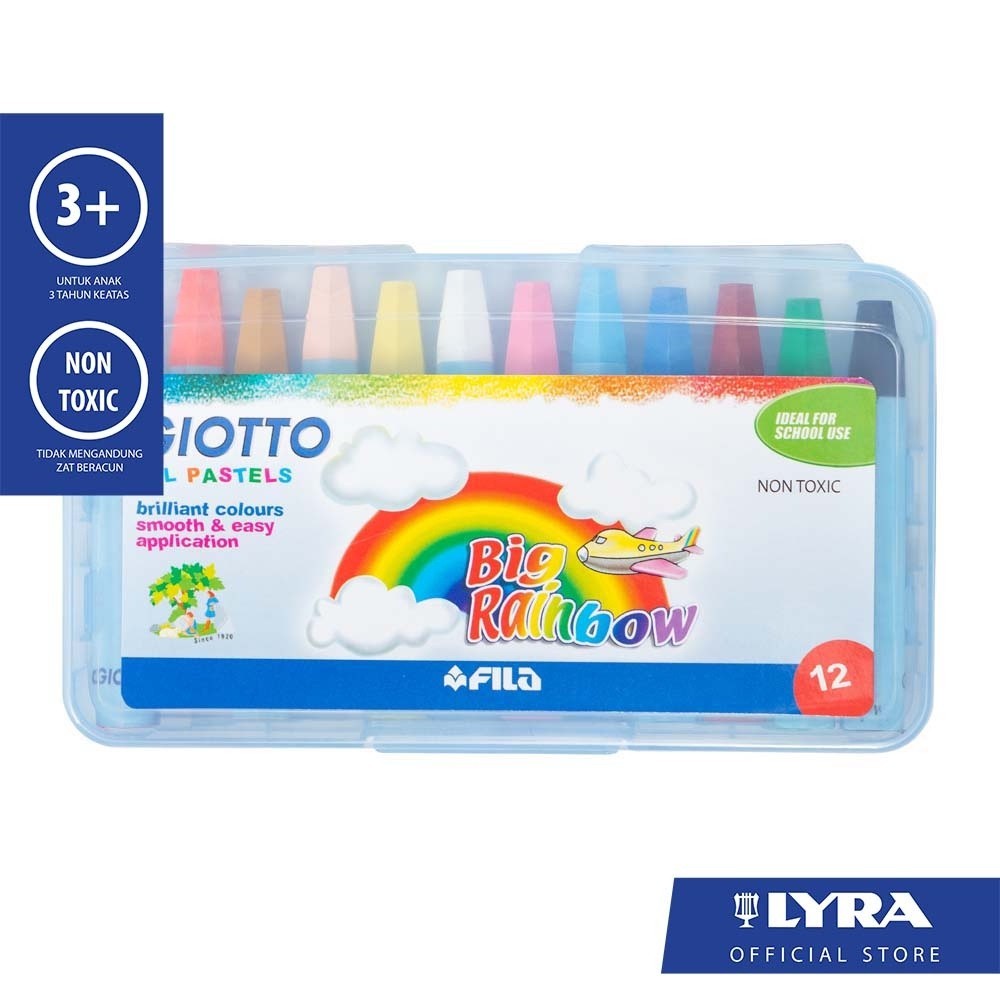 

[Stationery Spectrum] Giotto Oil Pastel Case 12 Colors - 295100