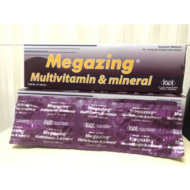 Megazing 10 Kaplet Vitamin Dan Mineral