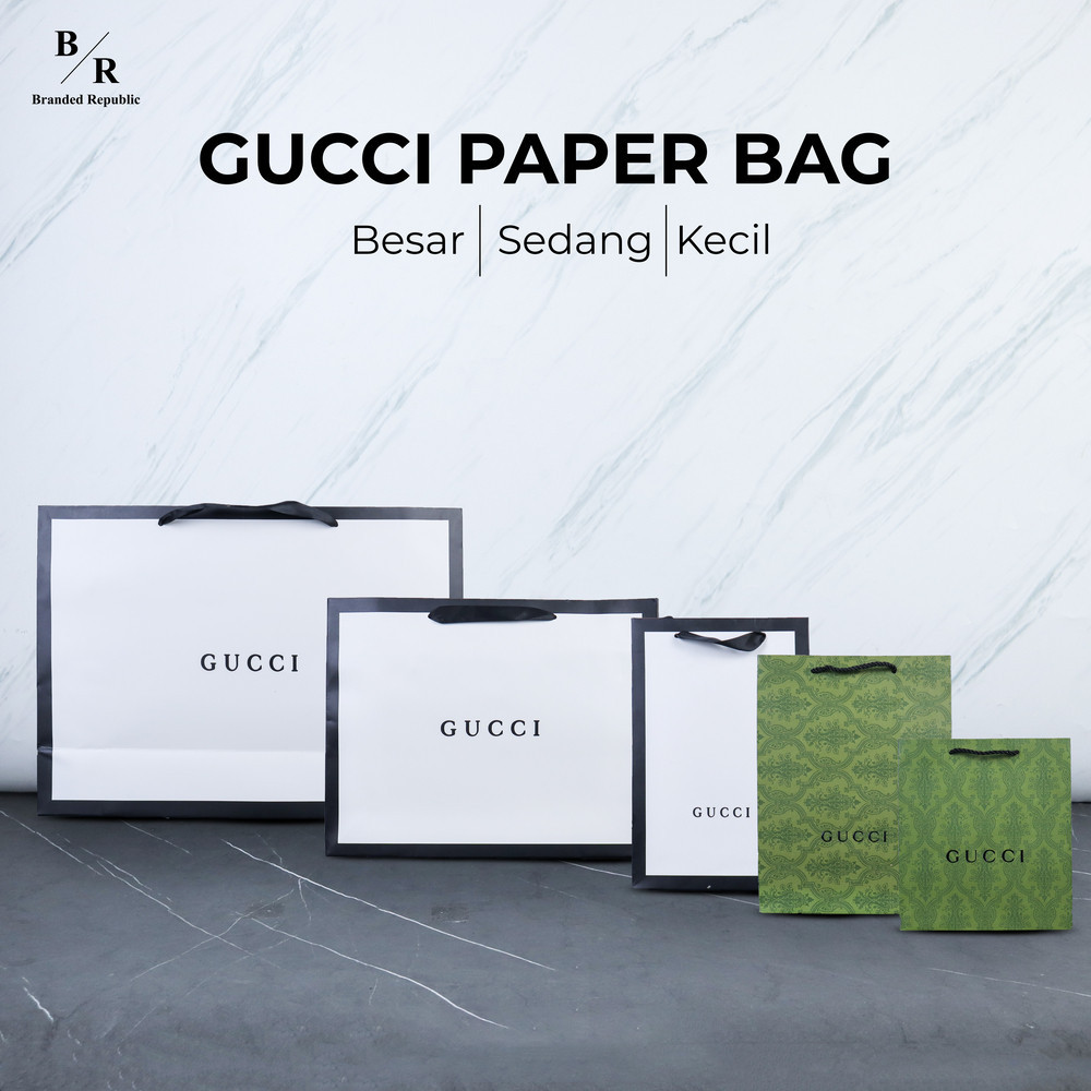 

[BRANDED REPUBLIC 2] PAPER BAG / SHOPPING BAG GUCCI
