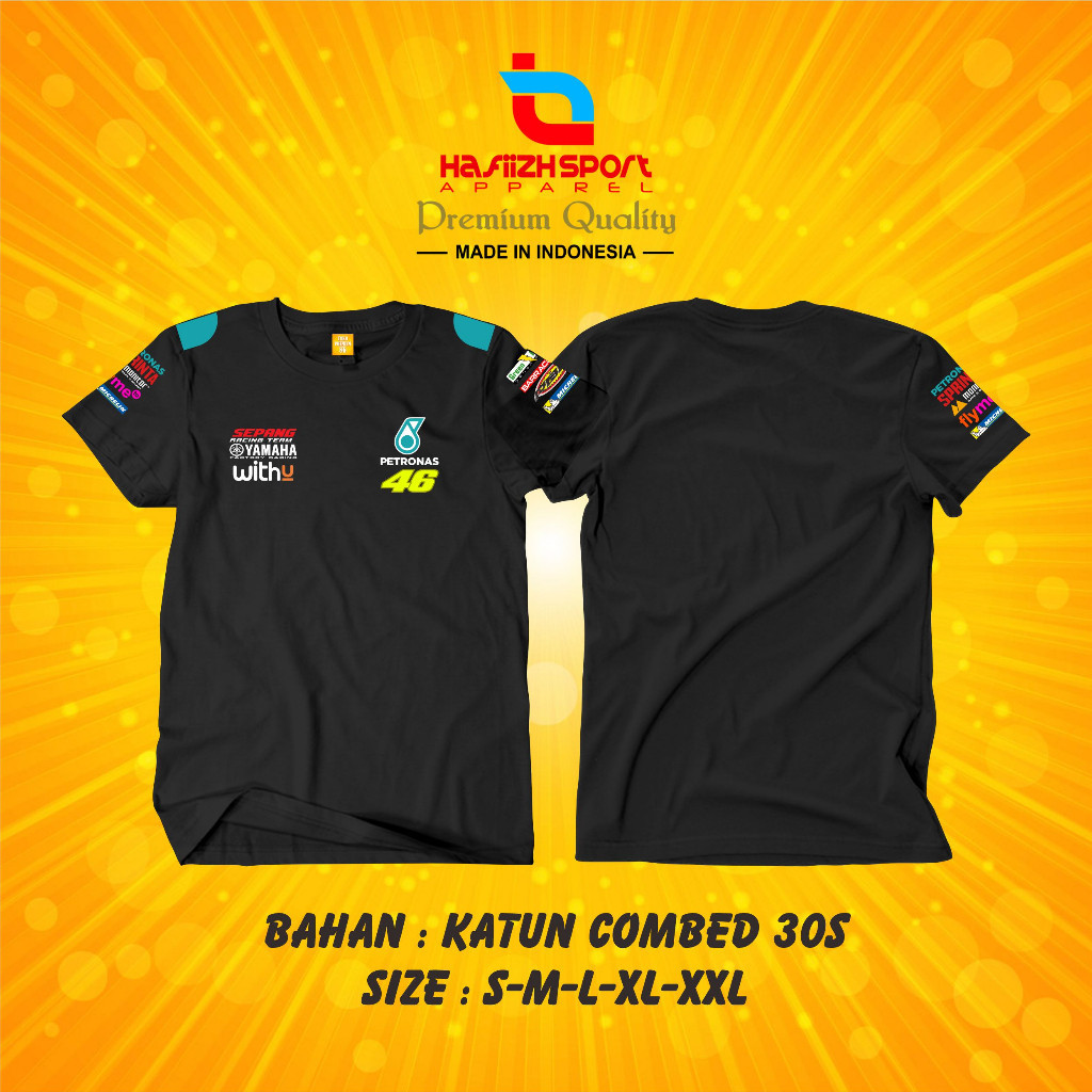 BAJU KAOS RACING YAMAHA PETRONAS 46 PREMIUM