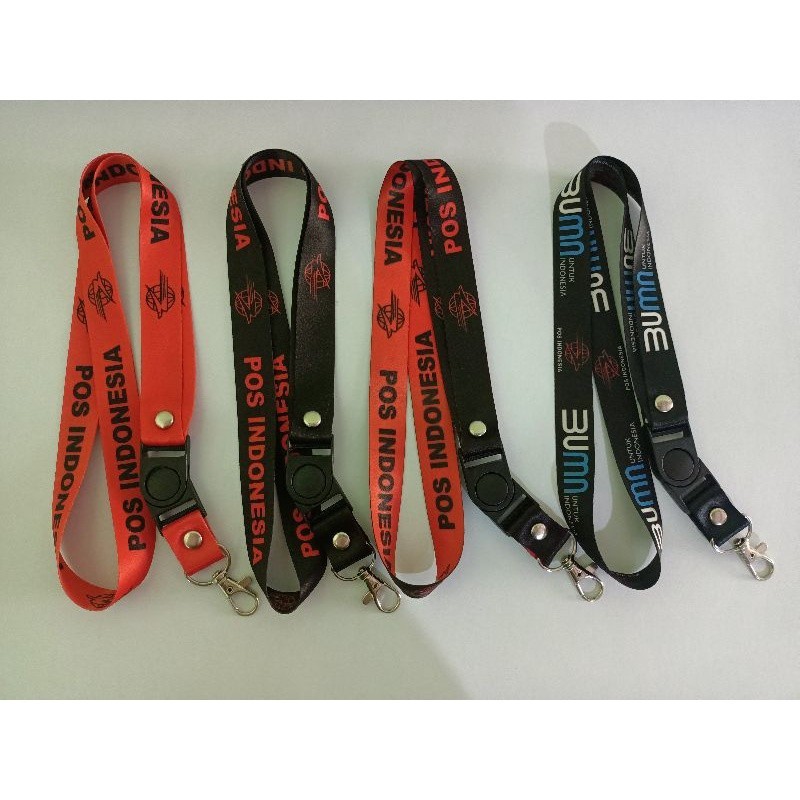 

Tali id card Pos Indonesia BUMN [READY STOK] Lanyard printing satuan