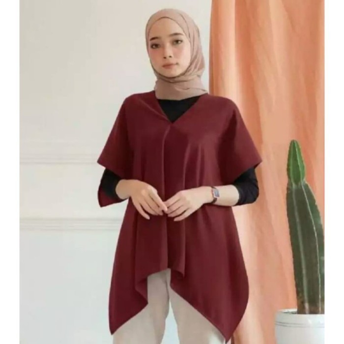 Atasan NEW ATASAN KAFTAN POLOS WANITA NEW BLOUSE WANITA KAFTAN gf