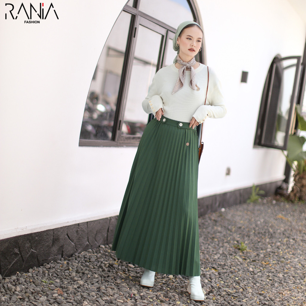 Rok Plisket Premium Polos Alea By Rania Fashion