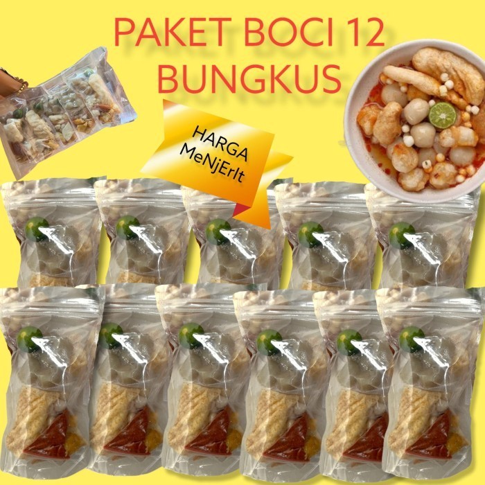 

BASO ACI 12 BUNGKUS PAKET HEMAT USAHA PEDAS KUAH
