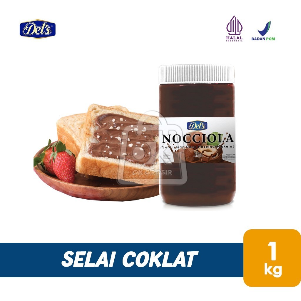 

Selai Coklat Hazelnut Filling Spread NOCCIOLA (Toples 1kg)