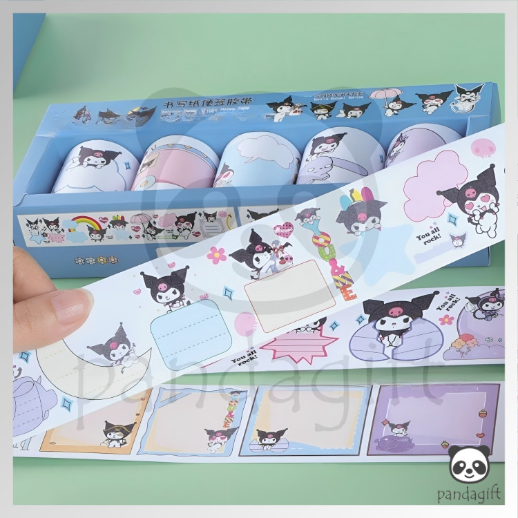 

(COD) 1 PCS Sticky Notes / Kertas Memo Roll Unik Gulung Motif Sanrio Kuromi Melody - GG0293