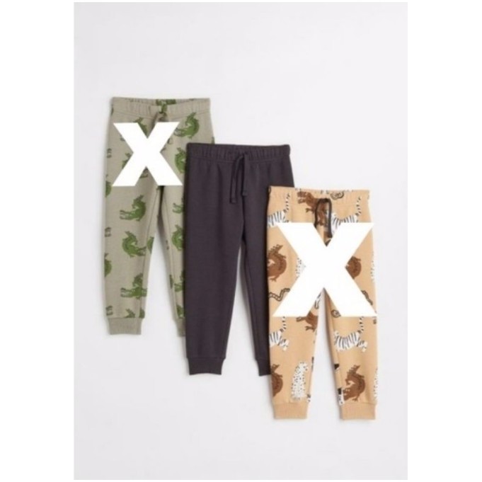 CELANA HM JOGGER HNM SIMPLY DARK GREY ANAK LAKI LAKI