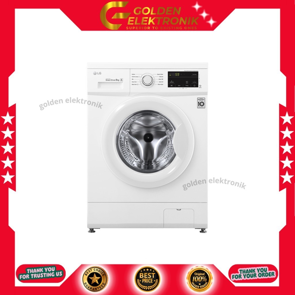 MESIN CUCI LG FRONTLOADING FM1208N3W FM 1208N3W 1208 N3W 1 TABUNG 8 KG