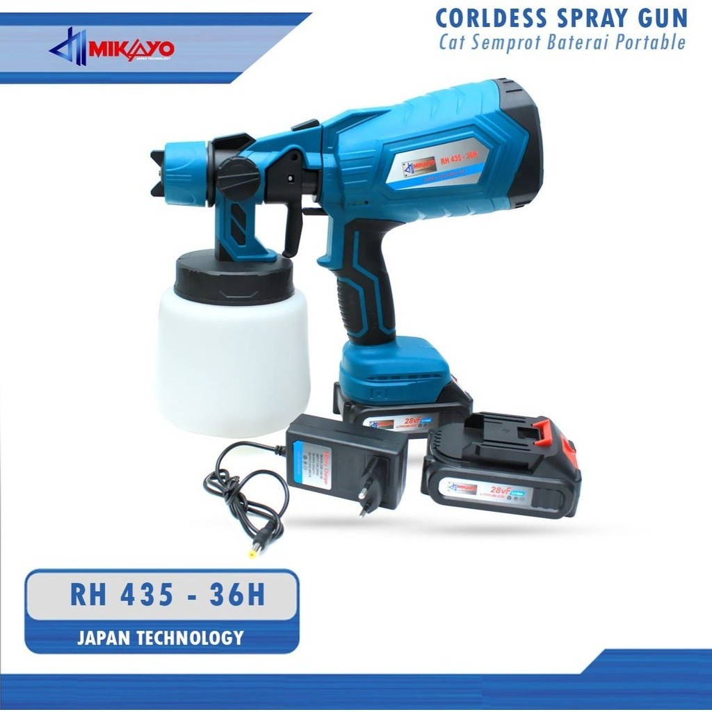 

[COD + Spot+ Dikirim Dalam 24jam] Kamolee Pistol Semprotan Cat Listrik Tanpa Kabel 800W 800ml Kontrol Aliran Otomatis Airbrush Semprotan Mudah dan Regulasi Bersih untuk Furnitur, Dinding, Pagar, Mesin Mobil, DIY [Kompatibel Untuk Baterai Makita 18V]
