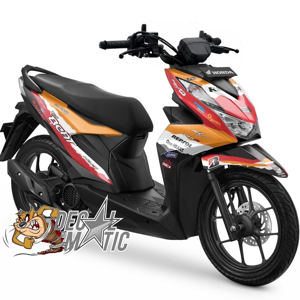 Decal Beat Street Full Body Sticker full body motor Beat Street  - Repsol