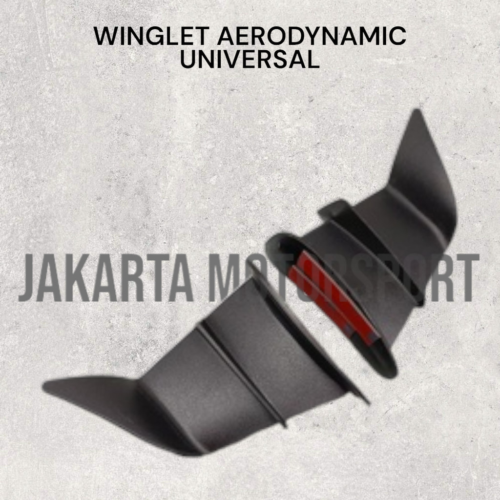 MHR Racing - Winglet Universal Samping CBR R25 R15 Ninja Ducati MotoGP Wingled Aerodynamic Plastik
