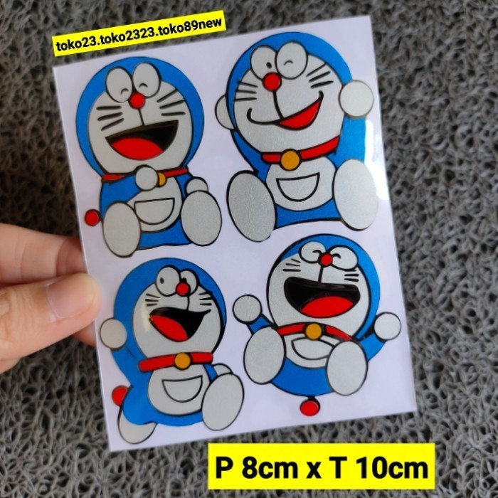 stiker cutting Doraemon lucu stiker motor