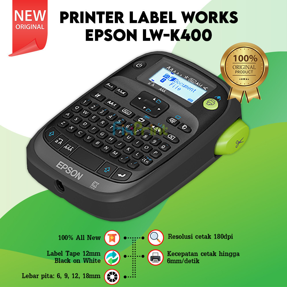 

Epson Label Works LW-K400 Label Pengganti Printer Label LW-400
