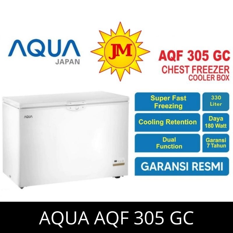 AQUA chest freezer Box Freezer 330 Liter AQF305GC AQUA