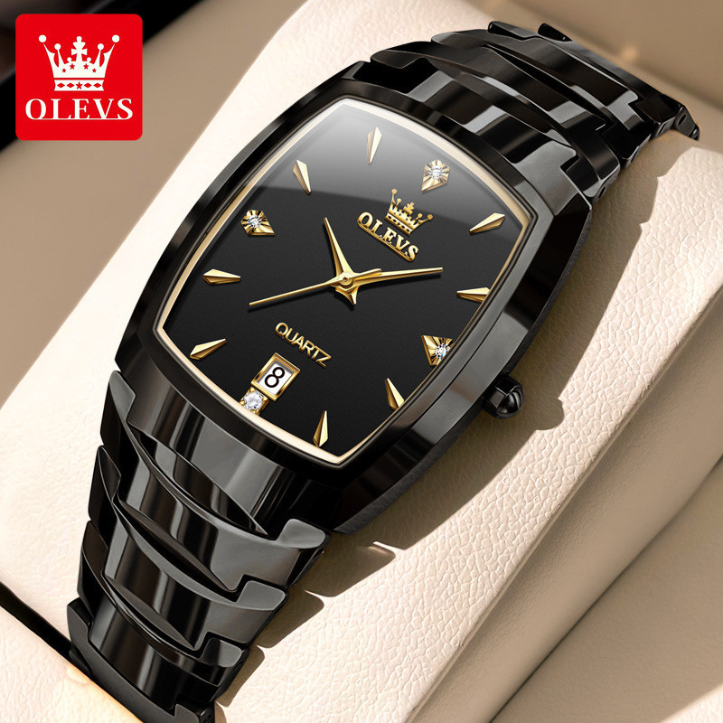 Dropshipping Merek Olevs Jam Tangan Kuarsa Keramik Jam Tangan Pasangan Bisnis Baru Jam Tangan Pria T