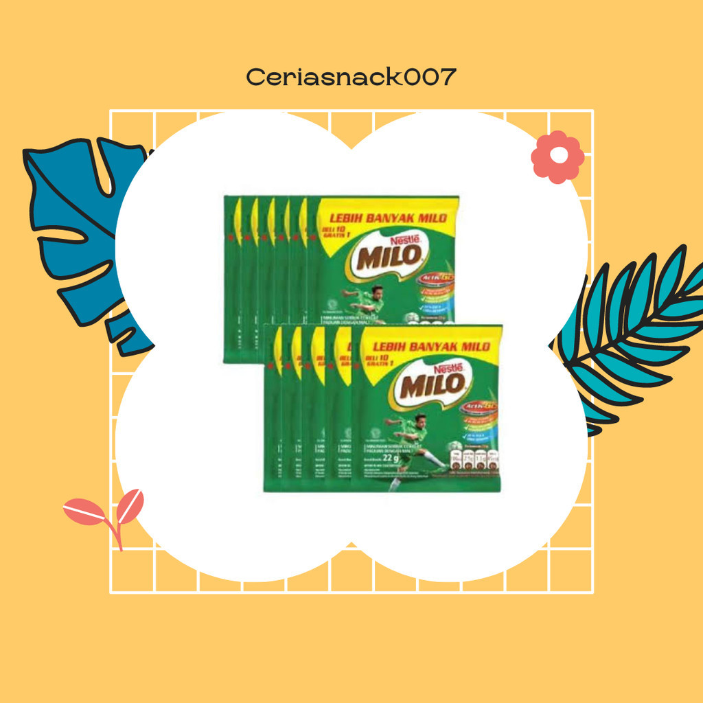 

Milo Sachet 22gr Susu Bubuk Coklat