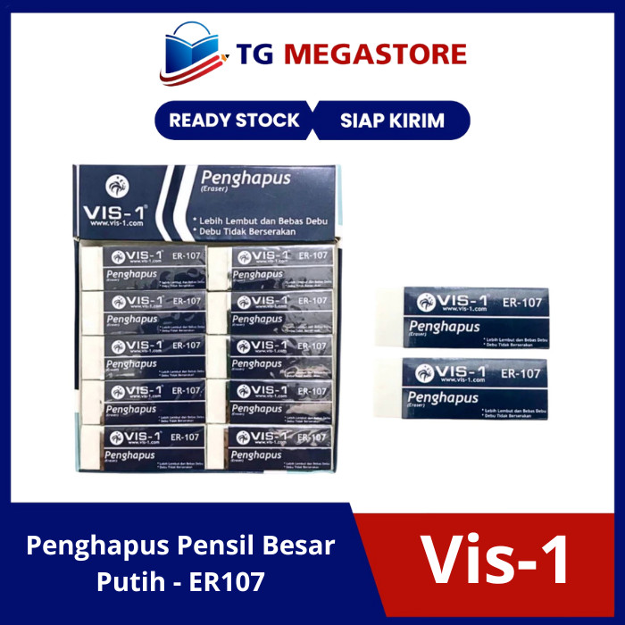

Penghapus Pensil Vis-1 Putih Besar - ER107 Satuan
