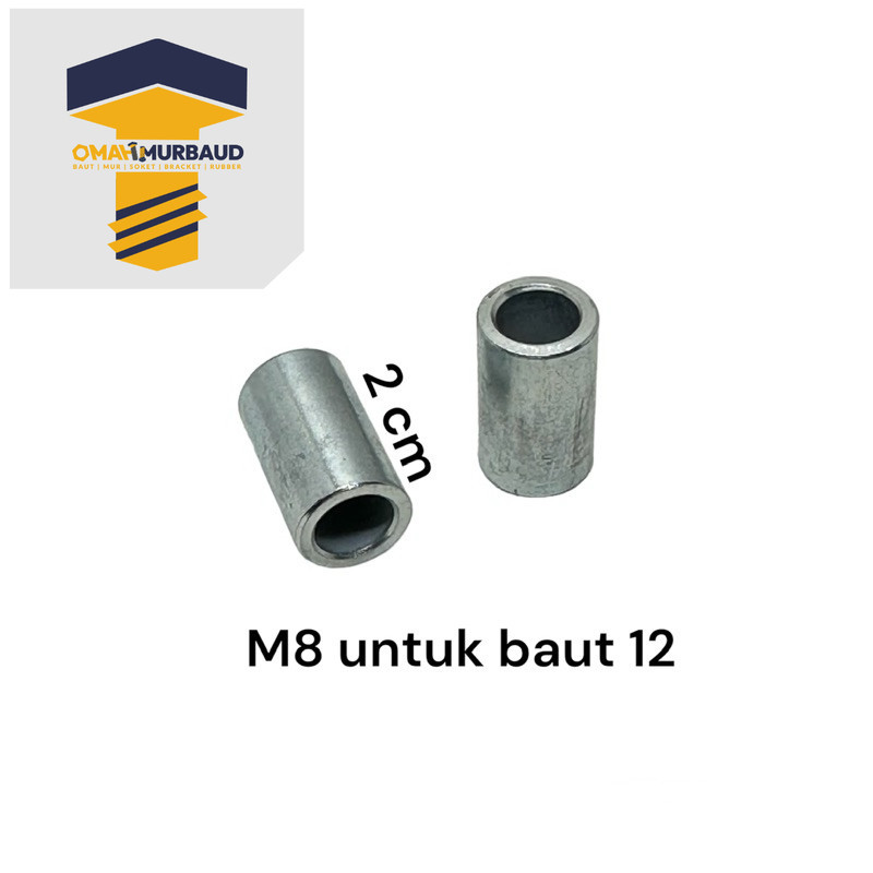 BOSH BUSING M8 BAUT 12 PANJANG 2cm