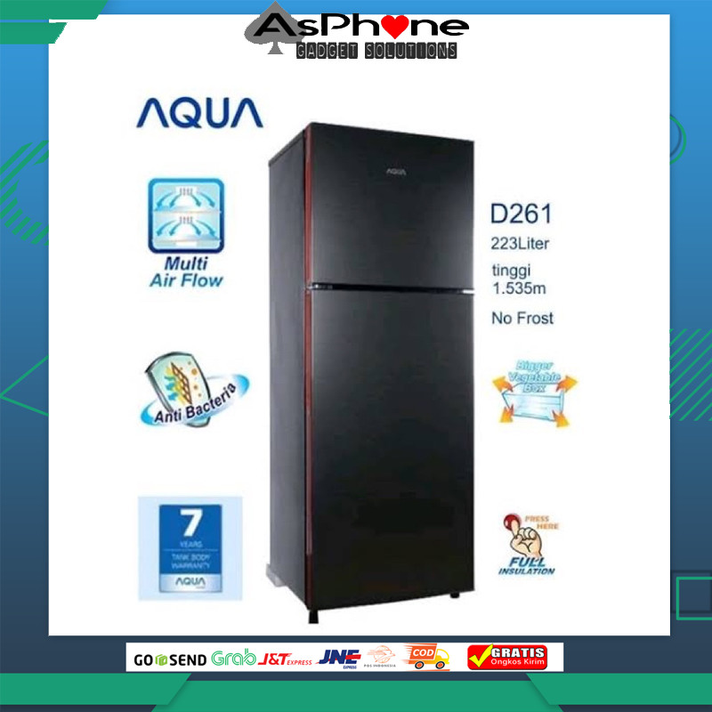 Kulkas Aqua 2 Pintu D261 Garansi Resmi