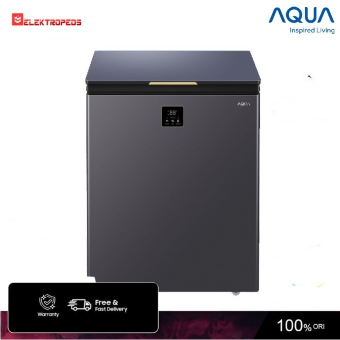 Aqua Freezer Box Chest Freezer Gold Chain AQF-150DF - Aqua