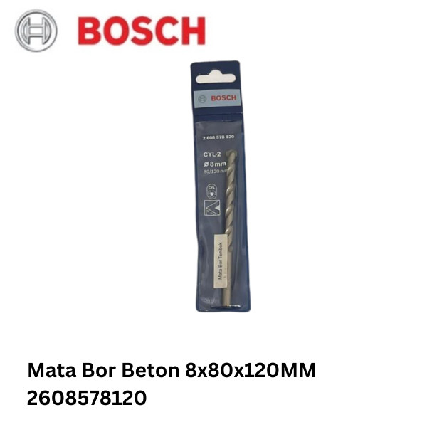 Bosch Mata Bor Beton 8x80x120MM / Mata Bor Tembok (2608578120)