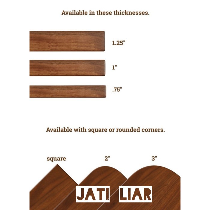 

Top table walnut teak wood / daun meja walnut jati 180x60x3cm GUFU Mebel Jepara