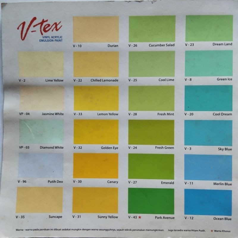 WB Cat Tembok V-Tex Cat Tembok V Tex 4,5kg