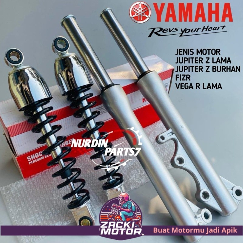 Paket Shockbreaker Belakang + As Shock Depan Plus Tabung Jupiter z Lama Jupiter z Burhan Fizr Vega r