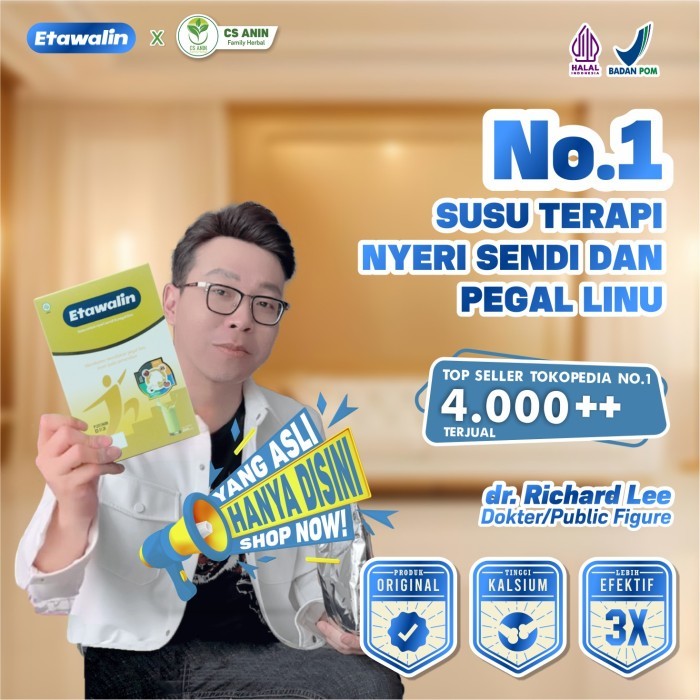 

Etawalin - Susu Etawa Cegah Pengapuran Tulang dan Radang Sendi - 5 BOX