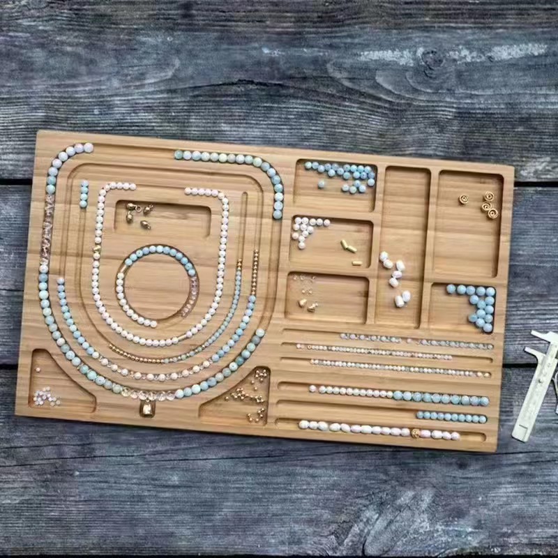 

Wooden Mala Bead Jewelery Design Board Wooden Bracelet Beading Boards for Jewelry Making Bracelet Wood Pearl Board