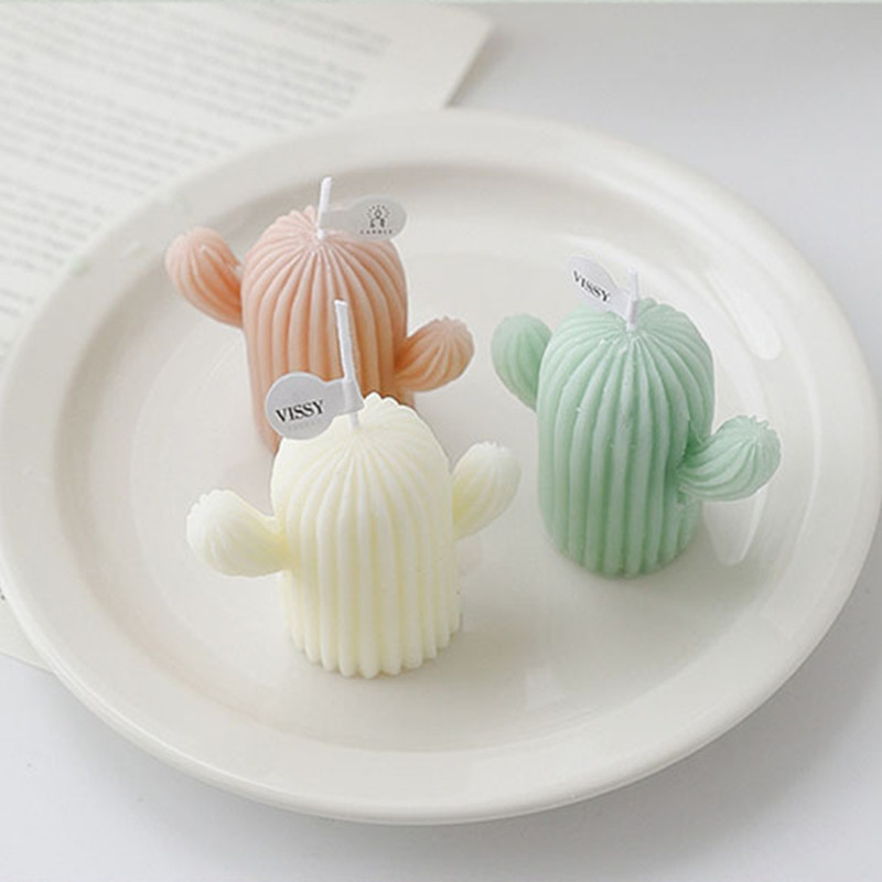 

Cactus Plant Shape Silicone Candle Mold DIY Aromatherapy Soap Gypsum Resin Mold Fudge Cake Chocolate Mold Candle Making Supplies