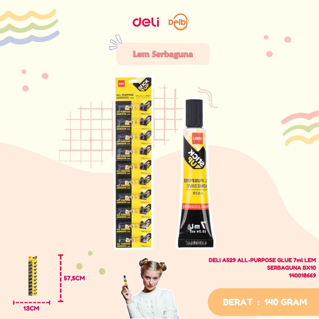 

DELI A529 ALL-PURPOSE GLUE 7ml LEM SERBAGUNA