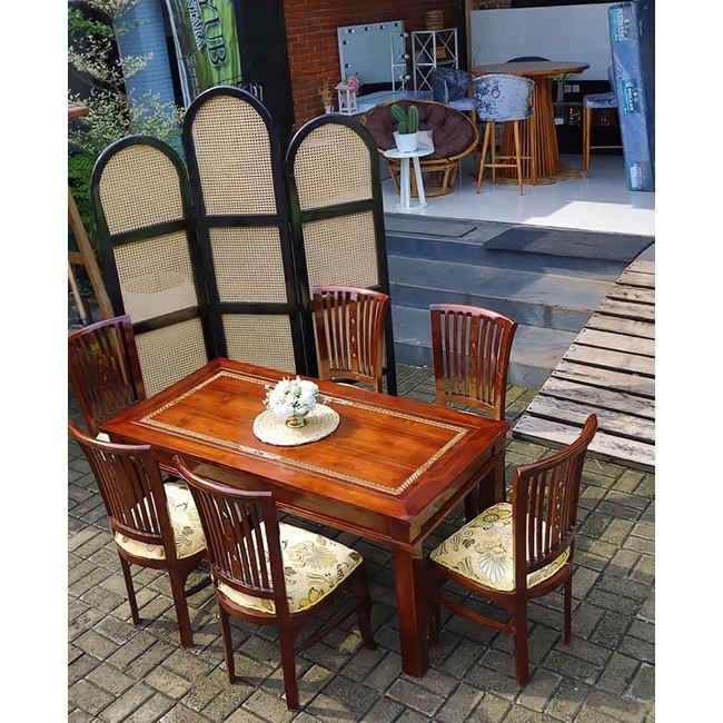 Promo Meja Makan, Meja Makan Jati, Meja Makan 6 Orang, Meja Makan Kayu