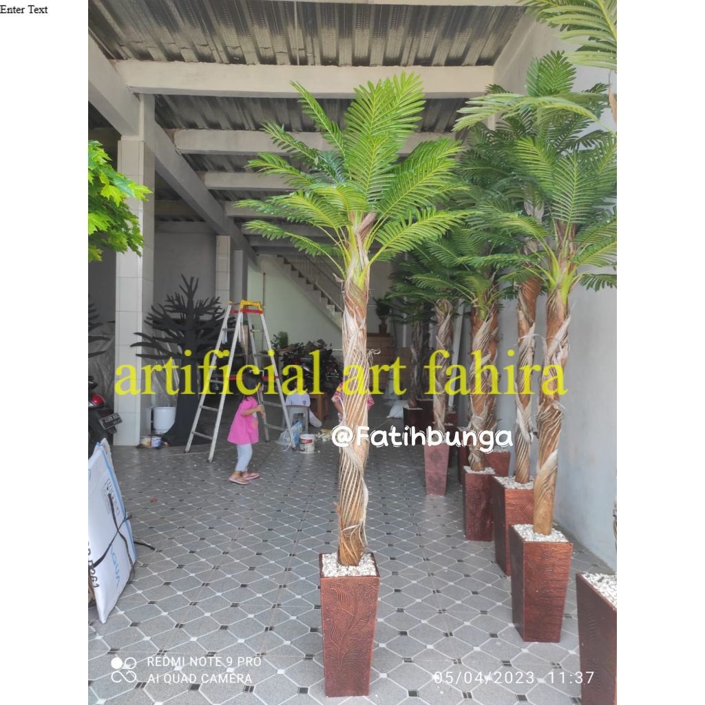 Pohon palem hias/Pohon palem artificial/Pohon palem plastik dekorasi