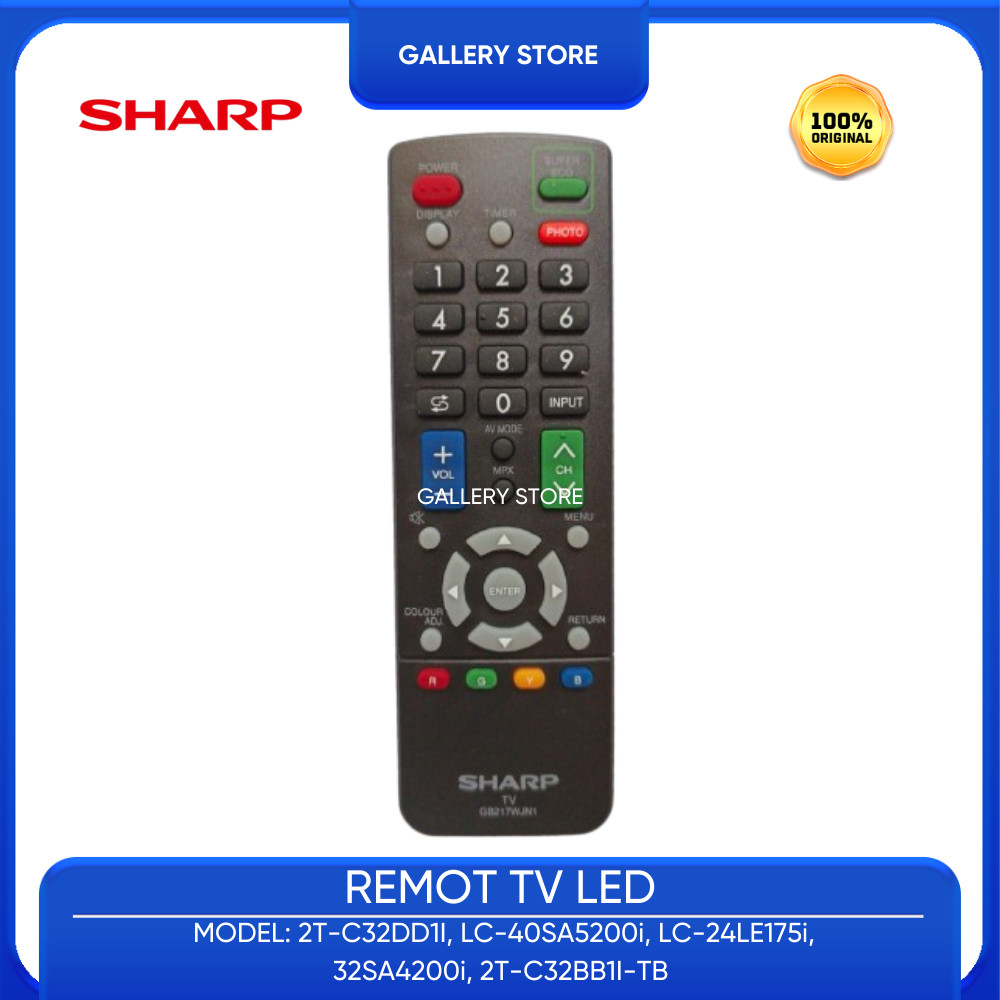 REMOTE REMOT LED TV SHARP ORIGINAL
