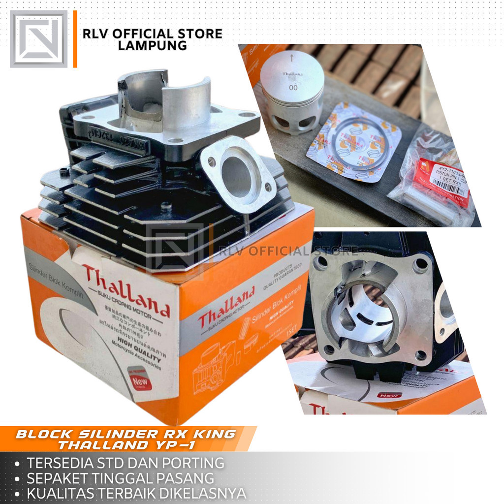 Blok silinder Thalland YP-1 Porting dan std Pnp Rx king rxking - Block cylinder motor